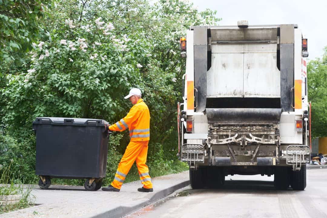 Garbage truck pedestrian safety