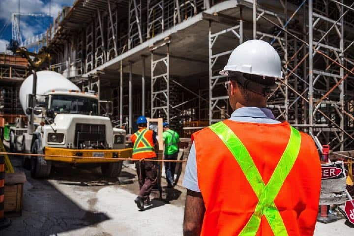 safety officer on construction site