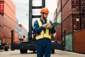 pedestrian near forklift