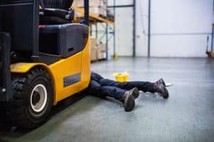 worker forklift accident